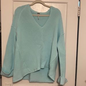 Oversized blue sweater